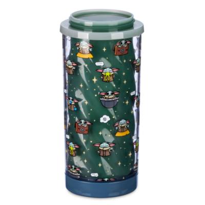 Grogu Colour-Changing Water Bottle with Built-In Straw, Star Wars: The Mandalorian