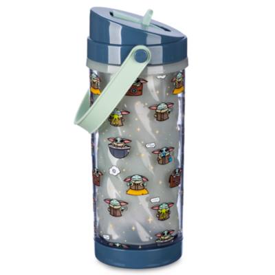 Grogu Colour-Changing Water Bottle with Built-In Straw, Star Wars: The Mandalorian