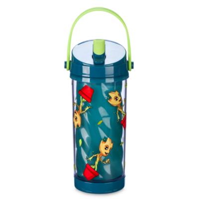 Baby Groot Colour-Changing Water Bottle with Built-In Straw, Guardians of the Galaxy