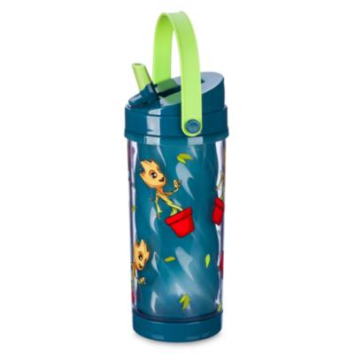 Baby Groot Colour-Changing Water Bottle with Built-In Straw, Guardians of the Galaxy