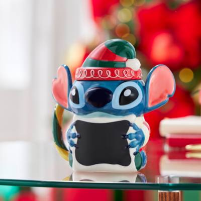 Stitch Holiday Mug with Lid, Lilo & Stitch