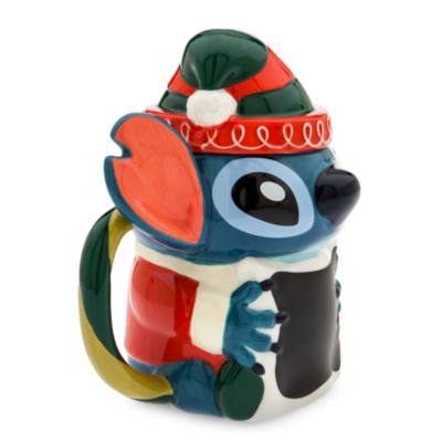 Stitch Holiday Mug with Lid, Lilo & Stitch
