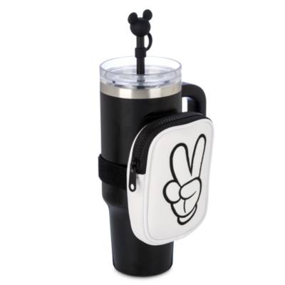 Mickey Mouse Icon Stainless Steel Travel Tumbler with Straw and Zip Case