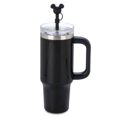 Mickey Mouse Icon Stainless Steel Travel Tumbler with Straw and Zip Case