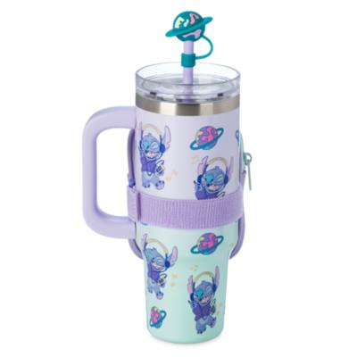 Stitch Stainless Steel Travel Tumbler with Straw and Zip Case, Lilo & Stitch