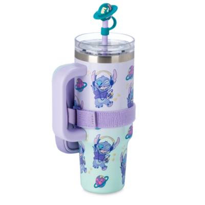 Stitch Stainless Steel Travel Tumbler with Straw and Zip Case, Lilo & Stitch