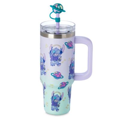 Stitch Stainless Steel Travel Tumbler with Straw and Zip Case, Lilo & Stitch