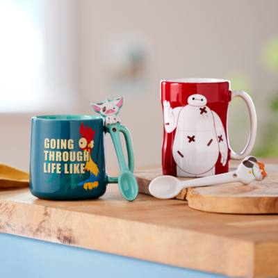 Hei Hei and Pua Mug with Spoon Set, Moana