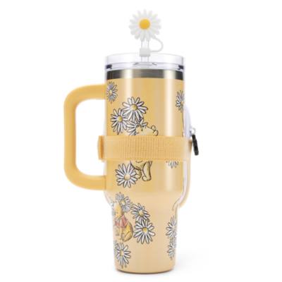 Winnie the Pooh Stainless Steel Travel Tumbler with Straw plus Zip Case