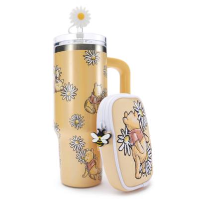 Winnie the Pooh Stainless Steel Travel Tumbler with Straw plus Zip Case