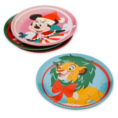 Mickey Mouse and Friends Holiday Plate Set