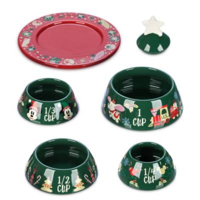 Mickey and Minnie Mouse Christmas Tree Stacking Measuring Cup Set