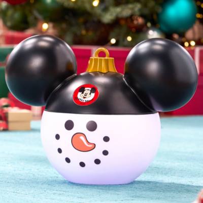 Mickey Mouse Club Snowman Medium Christmas Light-Up Ornament