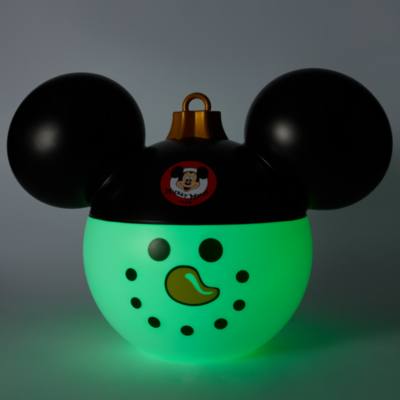 Mickey Mouse Club Snowman Medium Christmas Light-Up Ornament