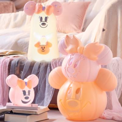 Mickey and Minnie Mouse Halloween Pastel Pumpkin Light-Up D&eacute;cor, Cutie Ghost