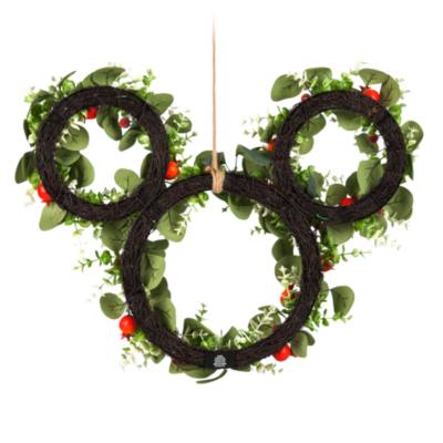 Mickey Mouse Icon Homestead Holiday Floral Wreath