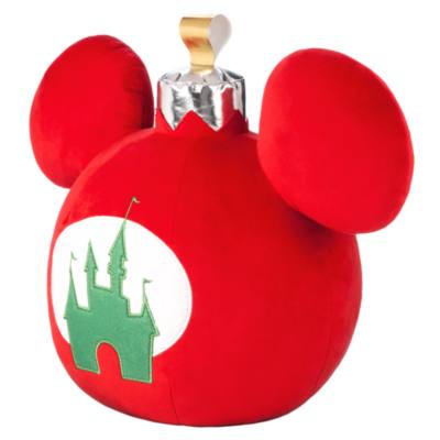 Mickey Mouse Icon Holiday Ornament Throw Pillow