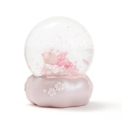 Winnie the Pooh and Piglet Sakura 2024 Snow Globe