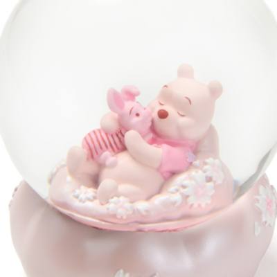 Winnie the Pooh and Piglet Sakura 2024 Snow Globe
