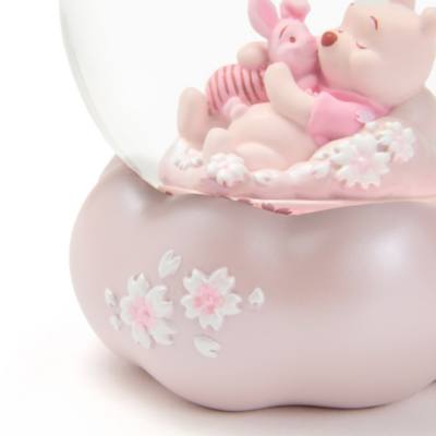 Winnie the Pooh and Piglet Sakura 2024 Snow Globe