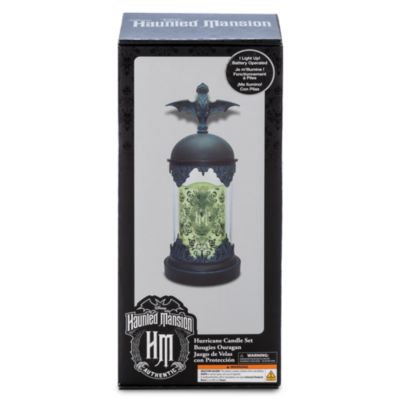The Haunted Mansion Light-Up Hurricane Candle Set