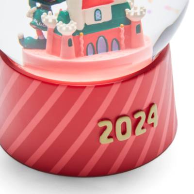 Mickey Mouse and Minnie Mouse Fantasyland Castle Holiday Snow Globe 2024