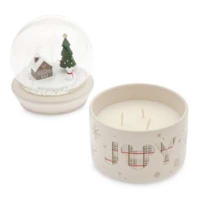 Mickey Mouse Snow Globe Candle Set, Holiday Haven Collection