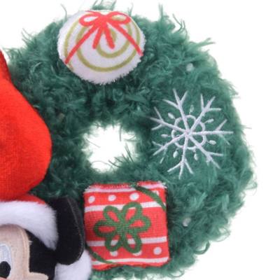 Mickey and Minnie Plush Holiday Wreath, Disney Christmas