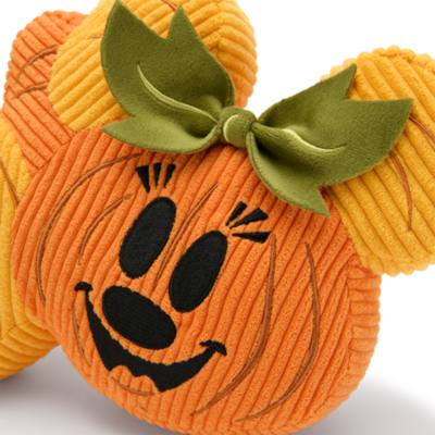 Mickey and Minnie Mouse Pumpkin Halloween Throw Pillow