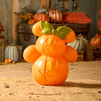 Mickey and Minnie Light-Up Jack-o'-Lantern