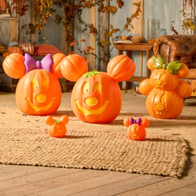 Mickey and Minnie Light-Up Jack-o'-Lantern