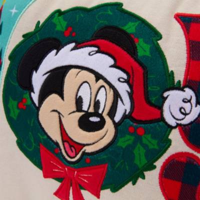 Mickey Mouse Holiday ''Joy'' Throw Pillow