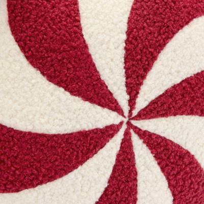 Mickey Mouse Icon Peppermint Swirl Throw Pillow