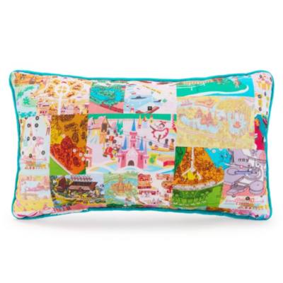 Disney Parks Vintage Maps Accent Pillow