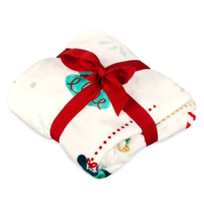 Mickey Mouse and Friends Holiday Fleece Throw