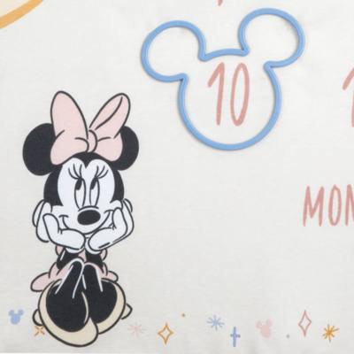 Mickey Mouse and Minnie Mouse Baby Milestone Blanket Set