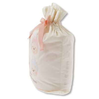 White Pooh 系列小熊維尼附袋連帽毛毯