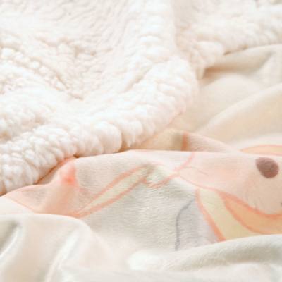 White Pooh 系列小熊維尼附袋連帽毛毯