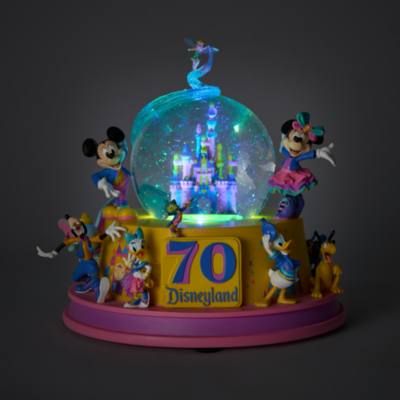 Mickey Mouse and Friends Light-Up Musical Snow Globe,&nbsp;Disneyland 70th Anniversary
