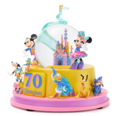 Mickey Mouse and Friends Light-Up Musical Snow Globe,&nbsp;Disneyland 70th Anniversary