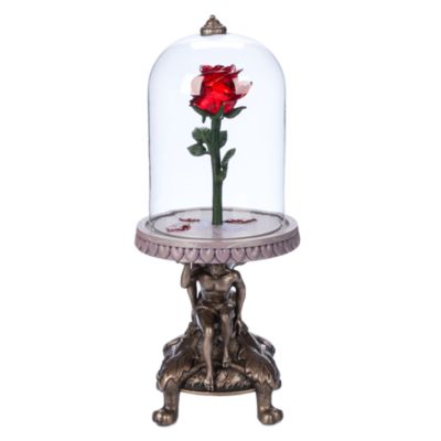 超レア 美品 美女と野獣 Enchanted Rose Beauty and the Beast Light-Up Enchanted Rose Replica