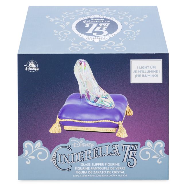 Cinderella 75th Anniversary Light-Up Glass Slipper Figure Cinderella 75th Anniversary Light-Up Glass Slipper Figure