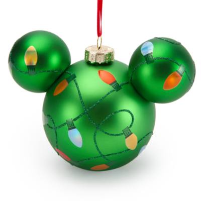 Mickey Mouse Icon Ball Ornament, Holiday Lights
