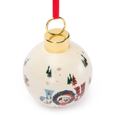 Santa Mickey Mouse ''Joy'' Ornament