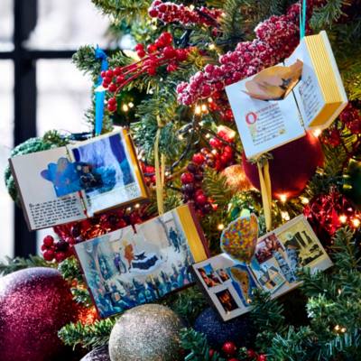 Pinocchio Storybook Musical Living Magic Sketchbook Ornament