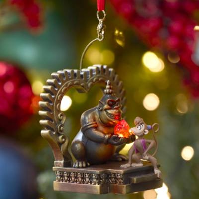 Abu Light-Up and Sound Living Magic Sketchbook Ornament, Aladdin