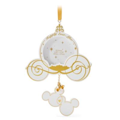 Mickey and Minnie Mouse Carriage Photo Frame Ornament
