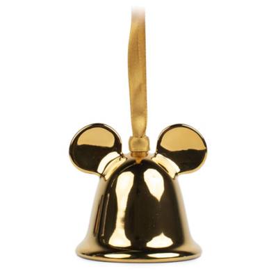 Mickey Mouse Gold Bell Ornament