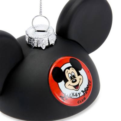Mouseketeer Ear Hat Glass Ornament, The Mickey Mouse Club