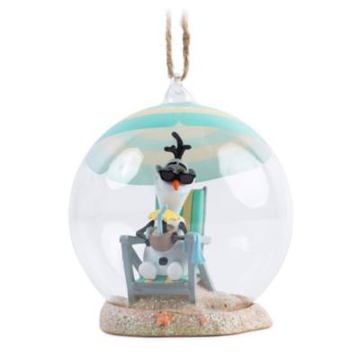 Olaf Beach Glass Hanging Ornament, Frozen